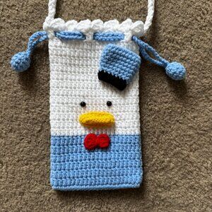 Handmade Crossbody Crochet Phone Bag for Girls